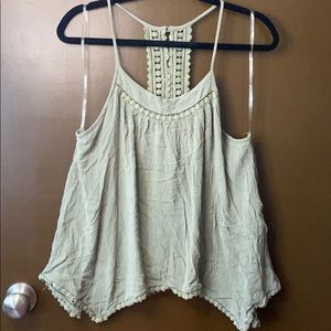 Flowy halter crop top